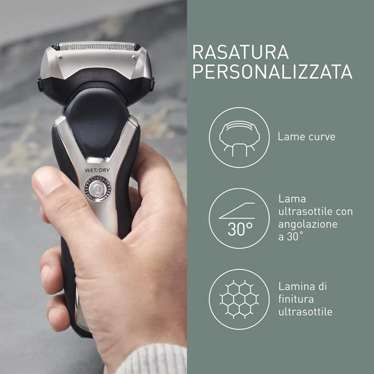 Panasonic WES9013Y1361 Lame di Ricambio per Rasoi Elettrici ES-LL41 ES-LL21 ES-GA21 ES-LT71, ES-LT31, ES-RT87, ES-RT67 e ES-RT47 Set Combinato Sistema a 3 Lame Acciaio Inox Giapponese all'Avanguardia