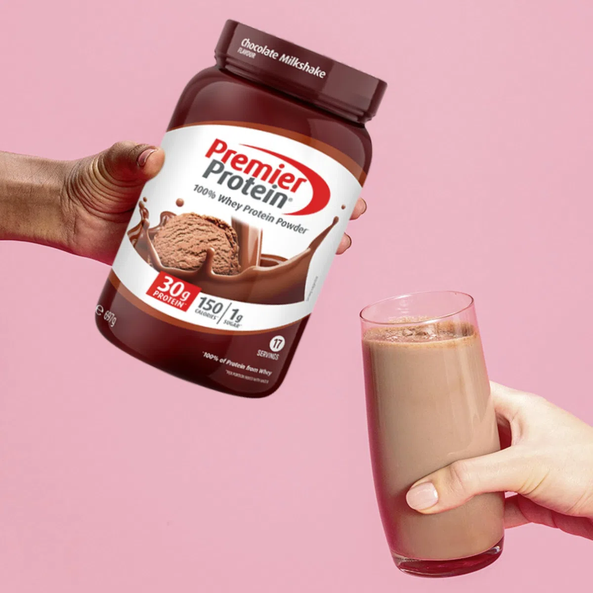 Premier Protein - Whey 100% Protein Powder - Chocolate Milkshake - 697g