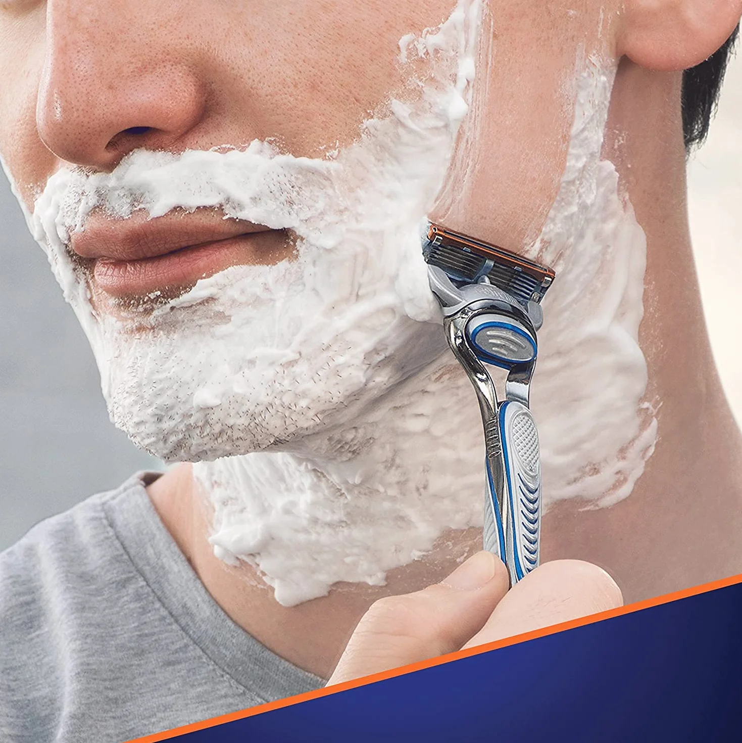 Gillette Fusion 5 lame da barba, 8 lame di ricambio per rasoio umido da uomo con 5 lame