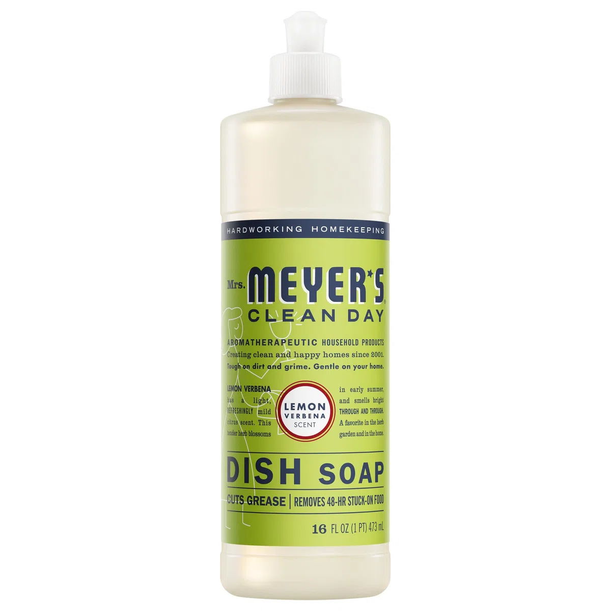 Mrs. Meyer's Clean Day Sapone liquido per piatti - 453,6 g - Verbena al limone