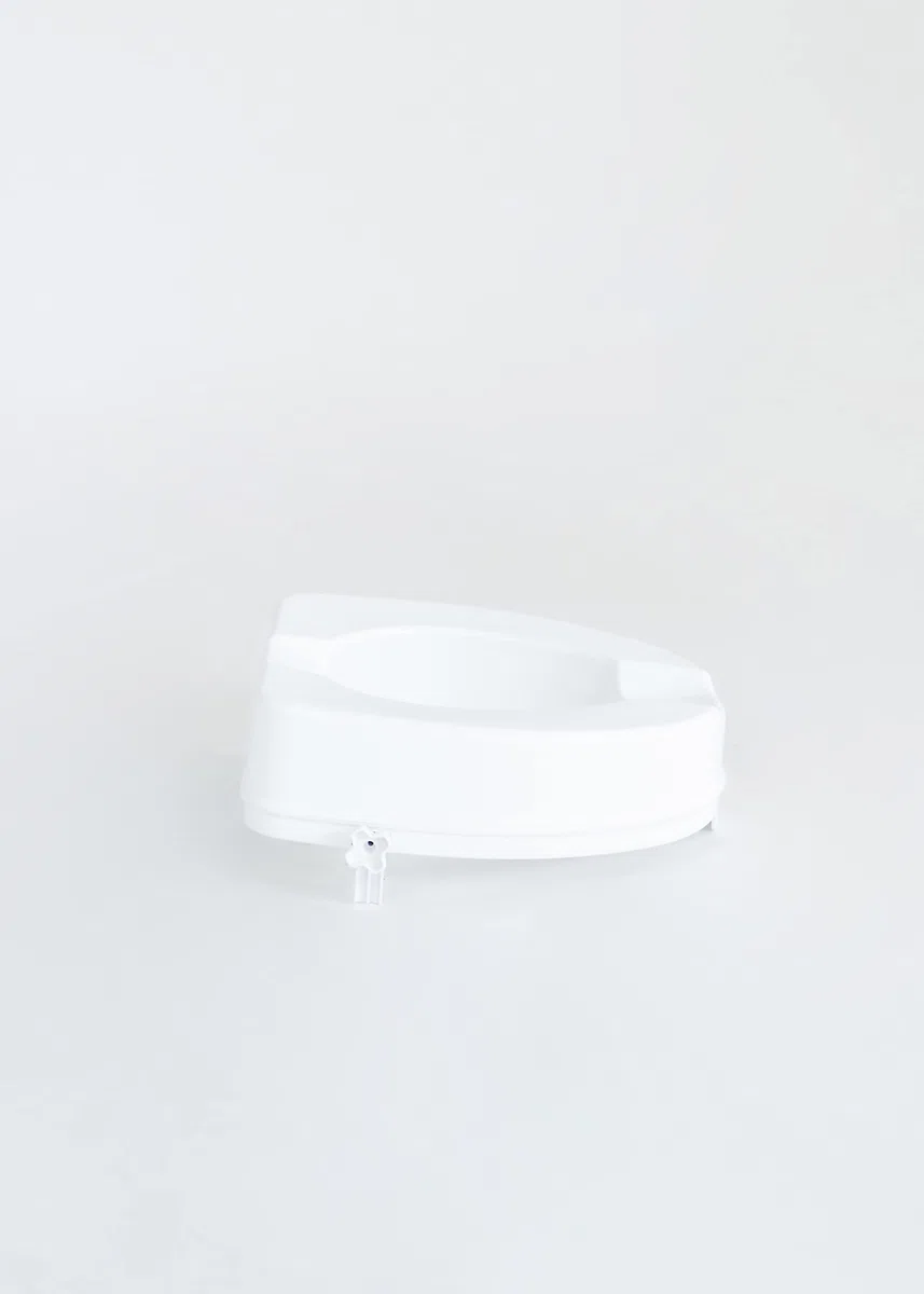 Rialzo WC, H10 cm, con sistema di fissaggio laterale, leggero, sanificabile, portata 200 Kg
