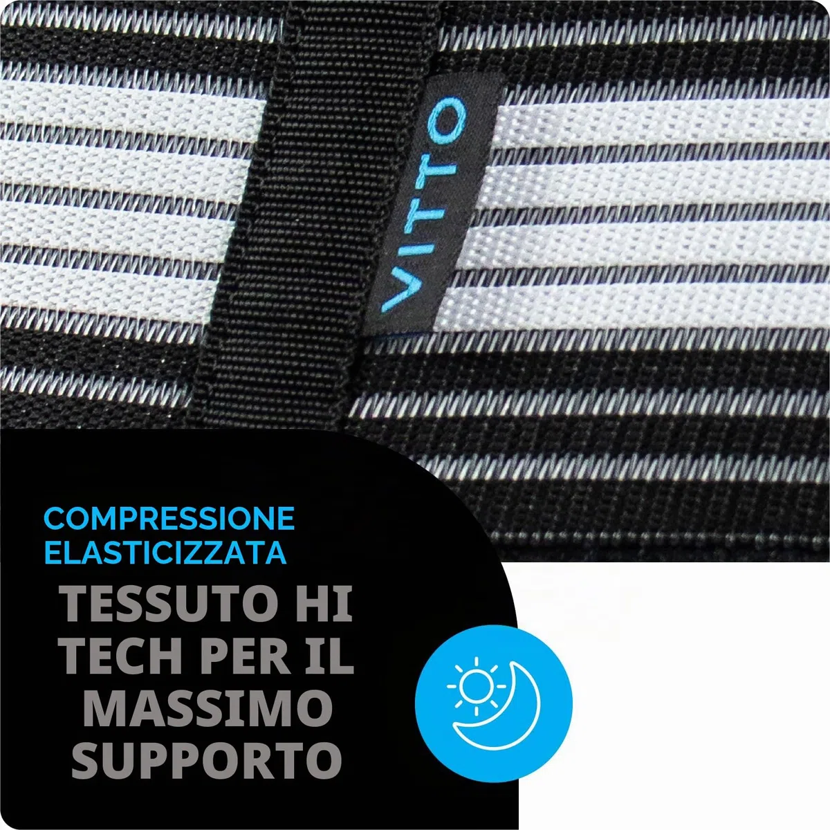 VITTO Sacroiliac SI - Cintura per fianchi - Resistente antiscivolo per pelvico e lombare - Supporto per uomini e donne - Sollievo dal dolore per sciatica, pelvi, lombari, nervi e gambe