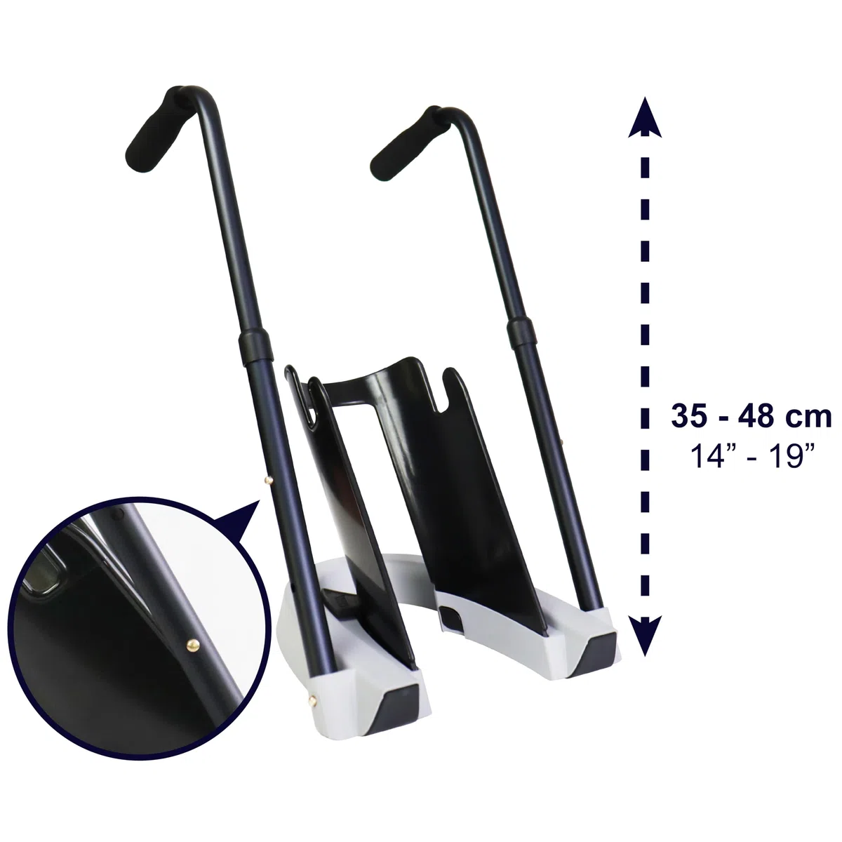 KMINA Infila Calze Compressive + Guanti Inclusi, Device 2‑in‑1 per Anziani e Mobilità Ridotta – Facile da Usare con Calze e Calzini – Altezza Regolabile, Brevettato - Prodotto in Europa