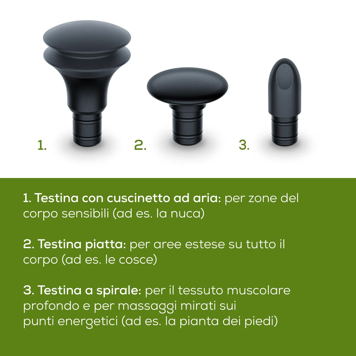 Beurer MG 79 Pistola per Massaggio Sensitive Compatta con 3 Accessori, Massaggio Delicato nelle Zone Sensibili del Corpo, Pratico Massaggiatore Muscolare con 3 Livelli di Intensità e 3 Accessori