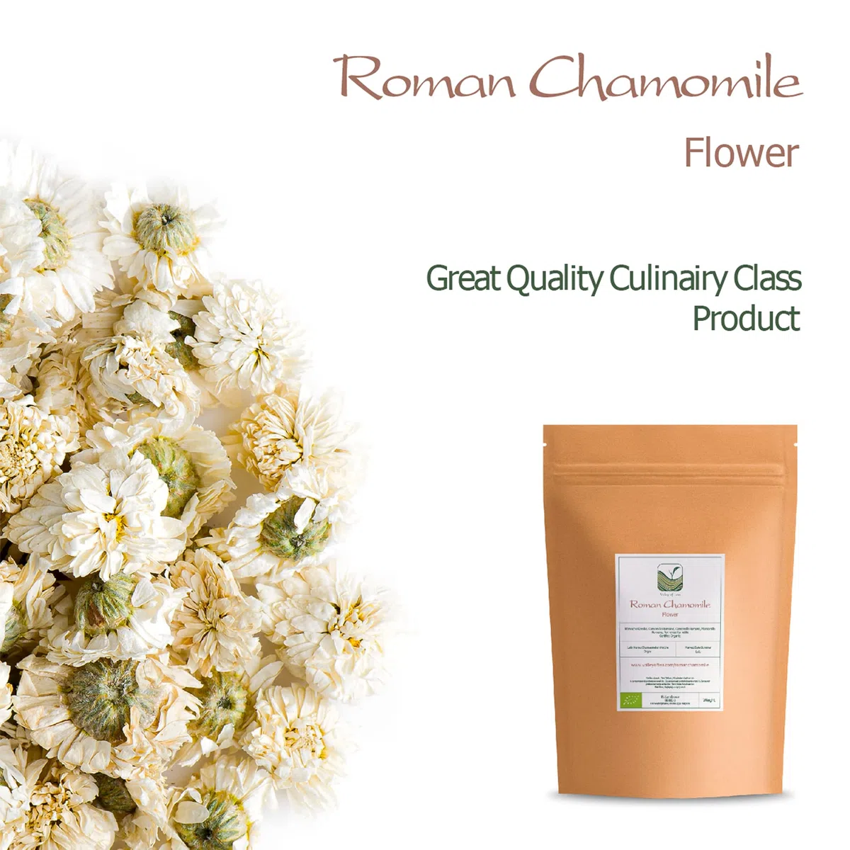 Camomilla Romana Fiori Tè - Anthemis Nobilis - 350g