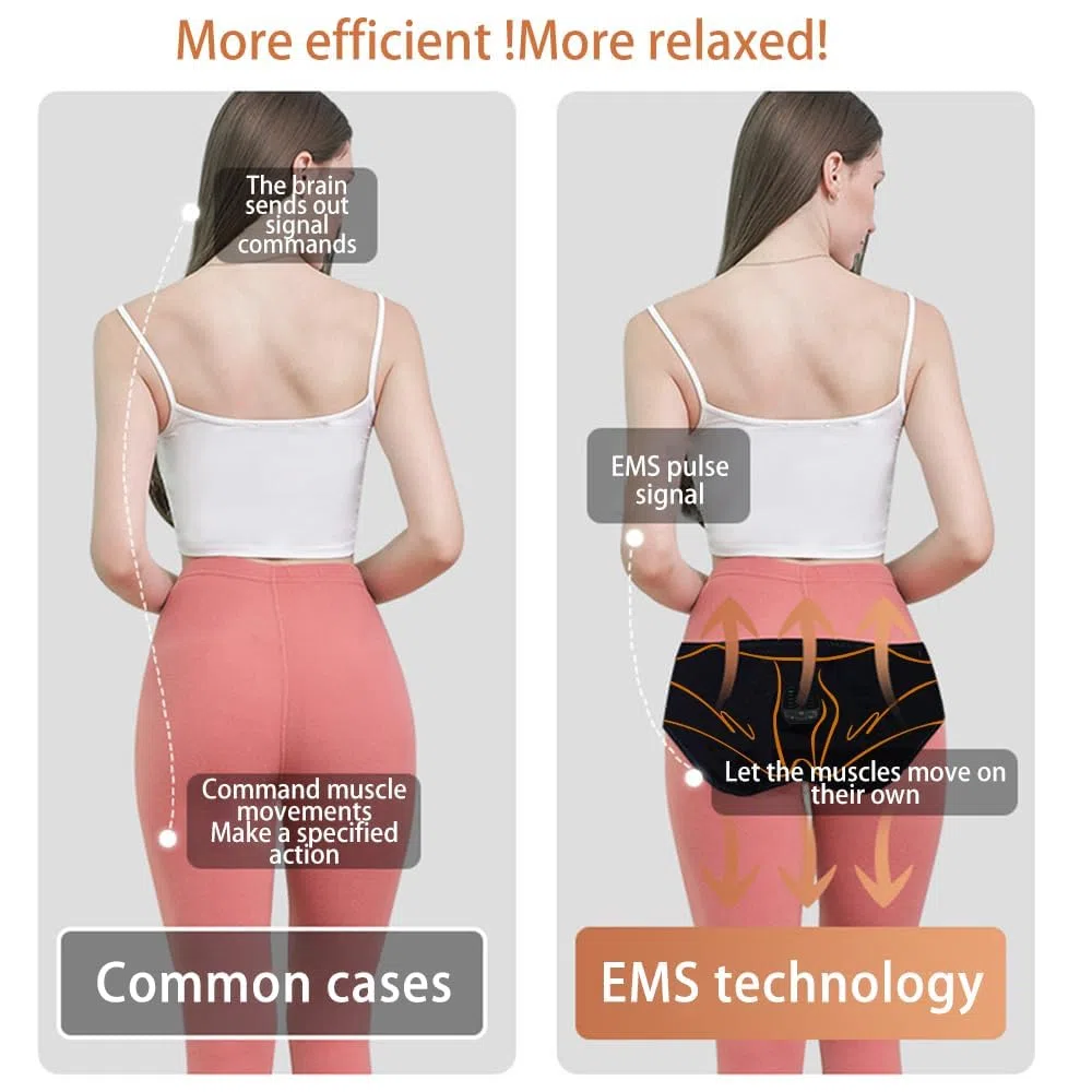 Elettrostimolatore Muscolare Stimolatore, EMS Glute Trainer Elettrostimolatore mirato per Muscoli Glutei Potenziamento Muscolare Trainer per i Fianchi Unisex