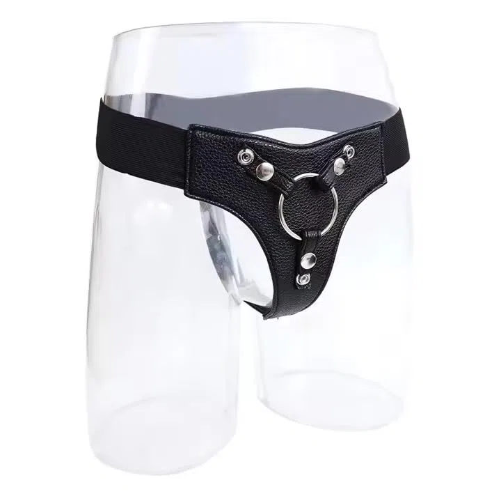 Cinta per Strap on, Cintura strap-on senza lacci, Imbracatura elastica per dildo, Mutanda per indossare pene finto. Solo cintura strapon.
