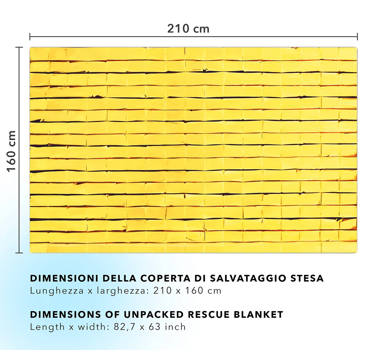 Premium Coperta Termica di Emergenza | 5-15 Pezzi | Telo Termico Bifacciale - Oro/Argento - Per Kit di Pronto Soccorso e Sopravvivenza - Protezione dal Caldo e dal Freddo - 210 x 160 cm