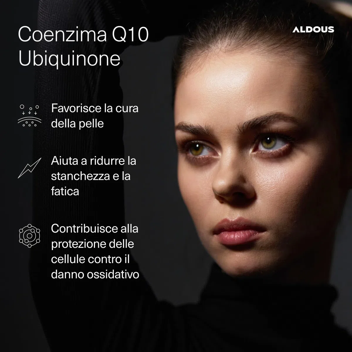 Coenzima Q10 200mg - per +4 mesi - Ubichinolo, Fermentazione naturale - Q10 integratore CoQ10 - Supporto per Energia, Benessere della pelle - Antiossidante, Sistema Immunitario - Vegan - Aldous