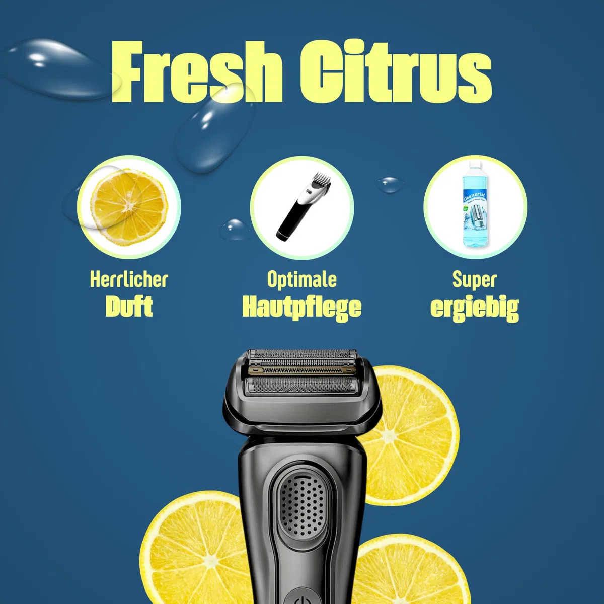 Cleanerist | 6 X 1L Pulitore per testina di rasatura Liquido di ricarica per Braun Clean & Renew (Series 3/5/7/8/9) – Ricambio per ricarica di 60 cartucce di pulizia CCR – Rasoio liquido detergente