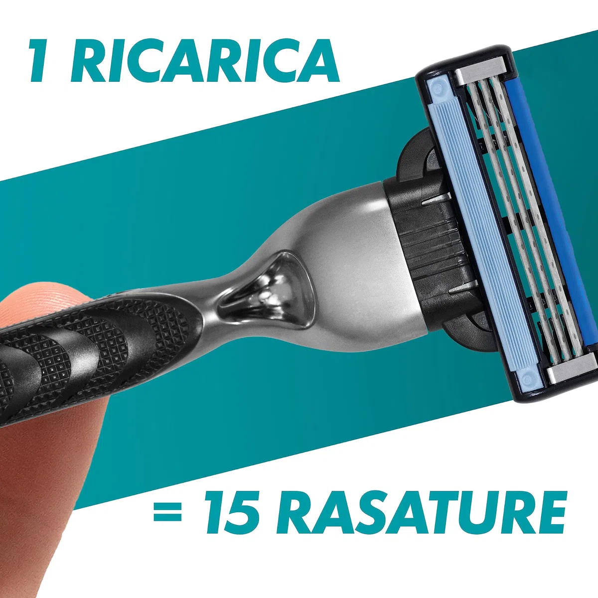 Gillette Mach3 LAMETTE DA BARBA e CREMA BARBA UOMO, 14 RICAMBI (da 3 Lame), Microaletta Protettiva, Ottimo Scorrimento con STRISCIA LUBRIFICANTE, Fino a 15 RASATURE con 1 LAMETTA