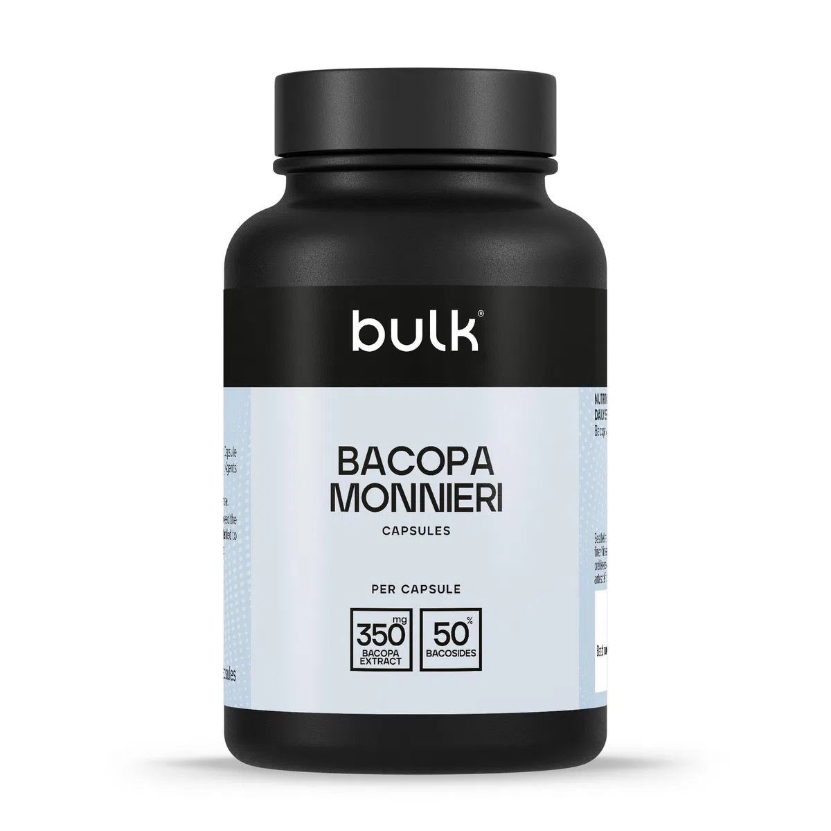 Bulk Bacopa Monnieri in Capsule 350mg, 350 mg, 90 Capsule, 90 porzioni