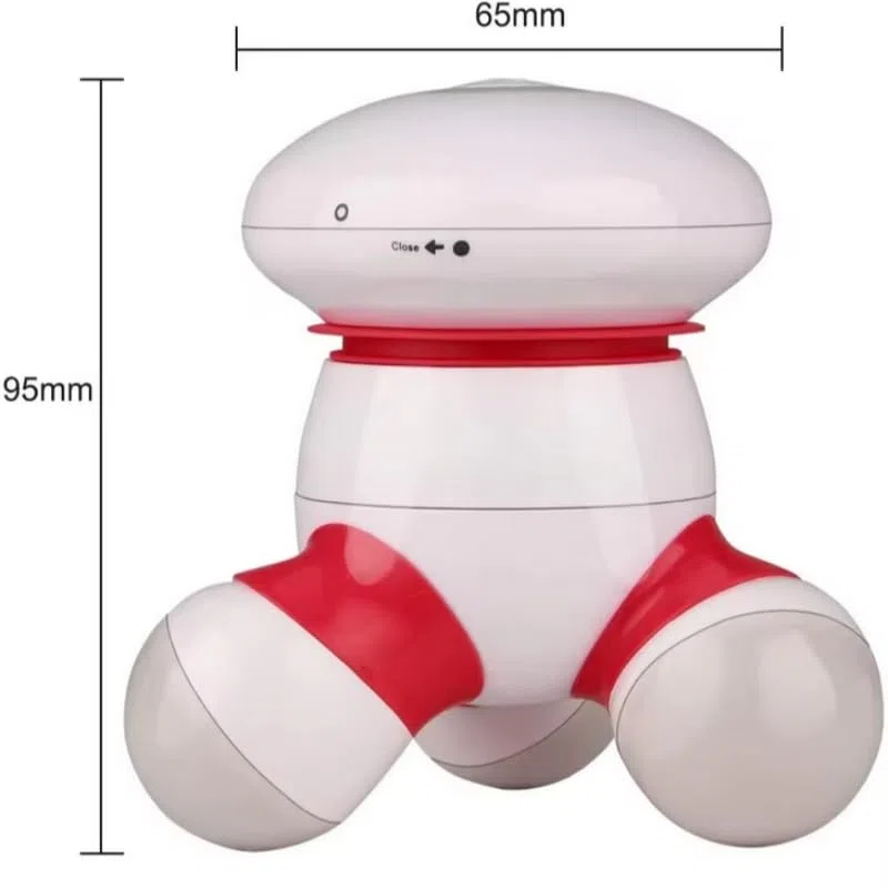 Mini massaggiatore manuale con vibrazione per corpo con luce a LED per testa, collo, schiena, braccia, spalle e dolore