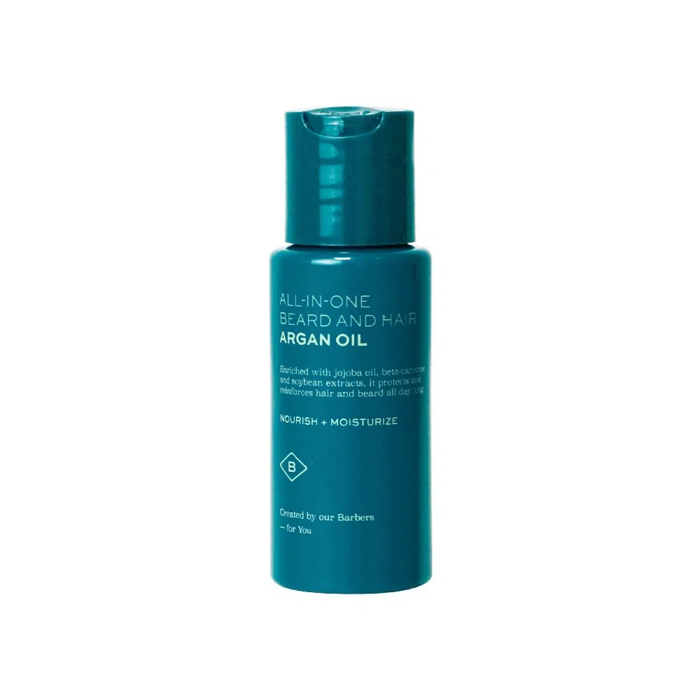 Barberino's Olio di Argan per Barba e Capelli - Idratante e Nutriente per Barba e Capelli - 50ml