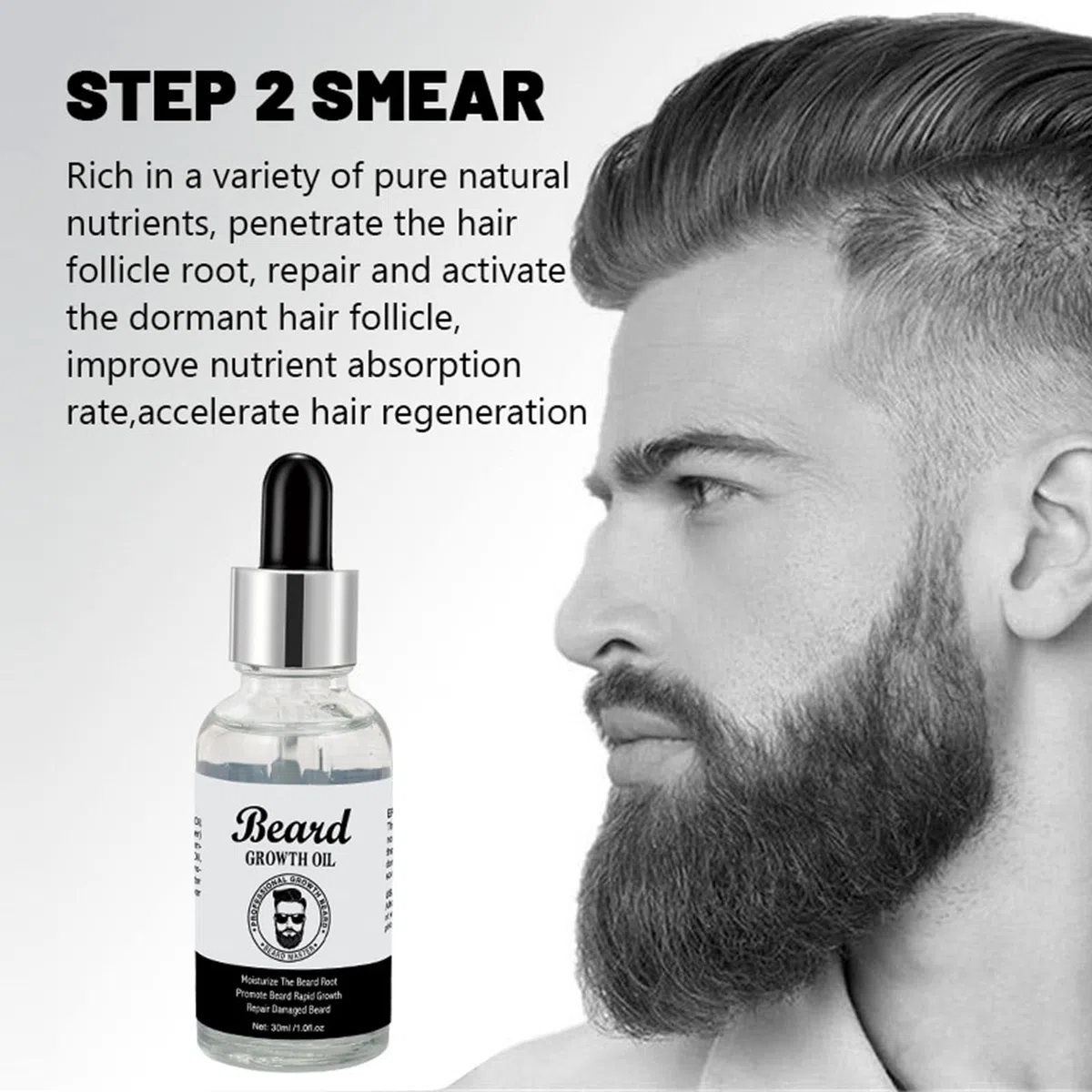 Kit Barba Uomo,Olio Barba,Shampoo Barba,Balsamo Barba,Anti-Crespo,Idratante E Modellante,Regalo Perfetto Per Uomini, Mariti O Padri