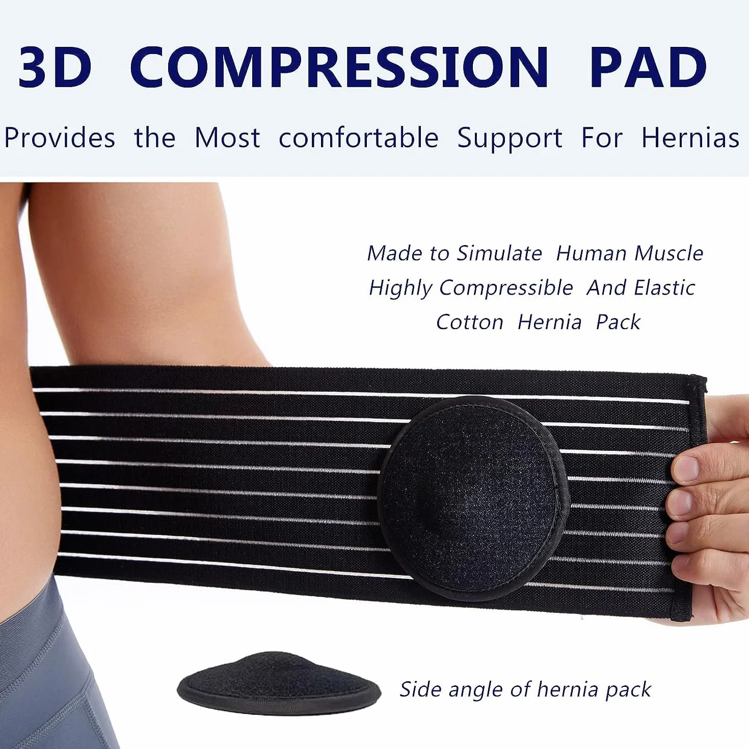 Cintura Per Ernia Ombelicale Per Uomini E Donne - Fascia Di Sostegno Addominale Con Cuscinetto Di Compressione - Aiuto Per La Prevenzione Della Chirurgia Dell'ombelico E Dell'incisione Ventrale.