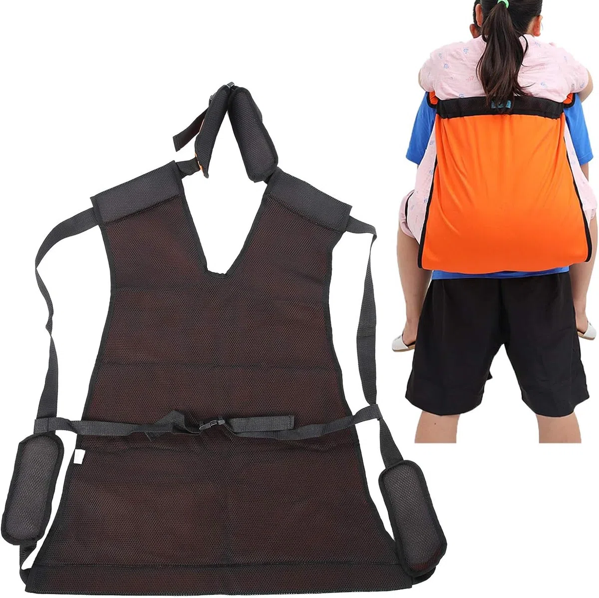 CEEBUS Anziani Imbracatura di trasferimento, Cintura di trasferimento Impermeabile in Cotone per Scale, imbragatura di Sollevamento per Sedia a rotelle, Assistenza per Anziani. (Size : M)