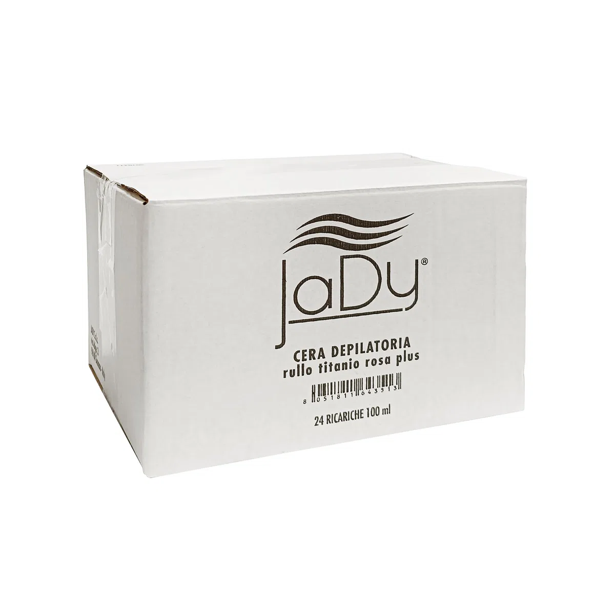 JaDy Cera Titanio Rosa Roll-On 100ml – Set 24 Pezzi – Formula Professionale per Pelli Sensibili – Scorrimento Morbido, Risultato Ultra-Liscio – Depilazione Gambe, Braccia, Ascelle, Corpo