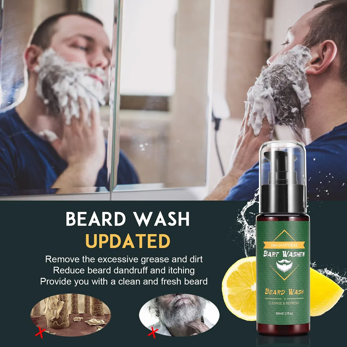 Kit Barba per Uomo 9 in 1 kit per La Cura della - Cura Barba con Olio Barb, Balsamo, Shampoo Barb, Spazzola, Pettine, Forbici, Borsa di Stoccaggio, Perfetto Regali per Uomo