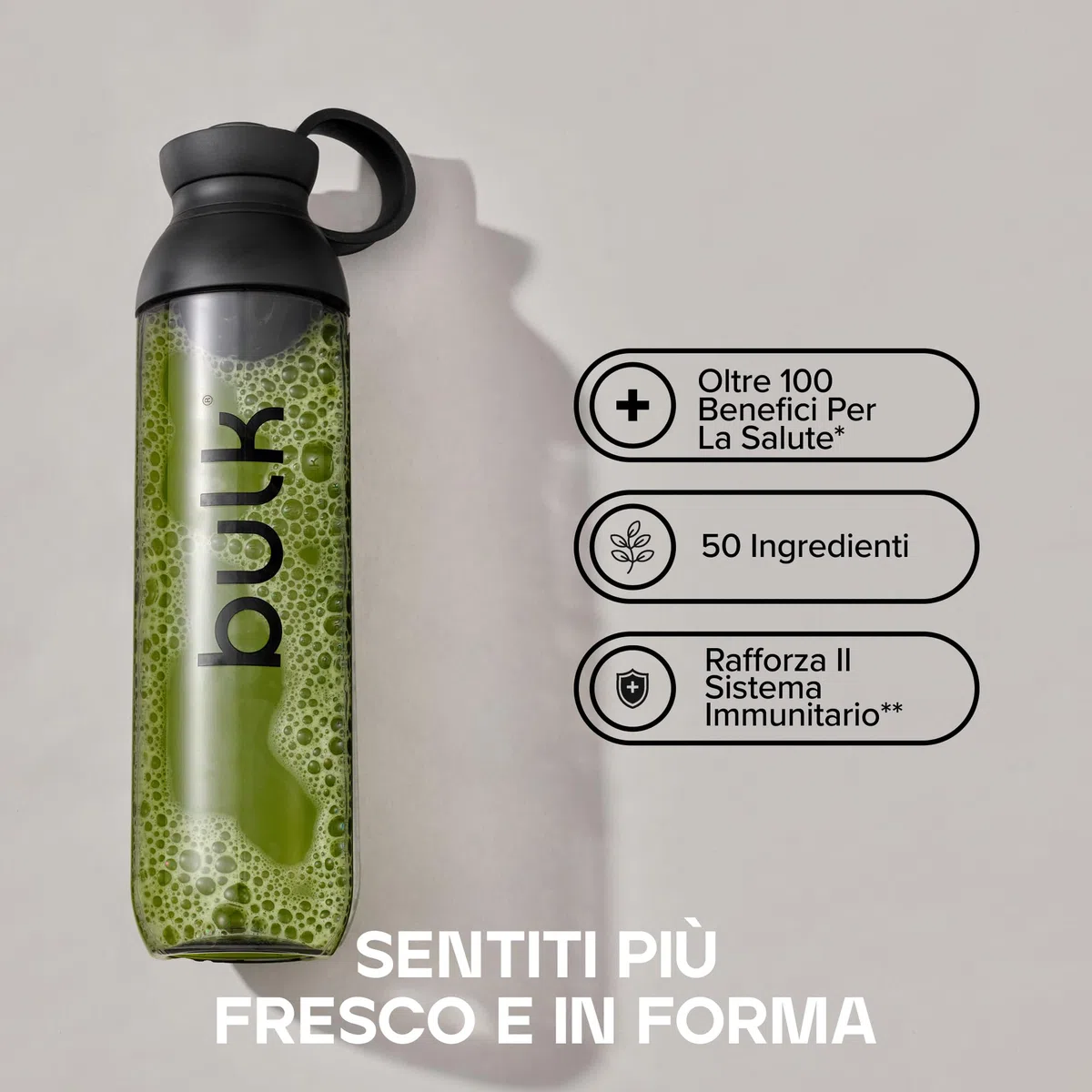Bulk Everyday Super Greens Polvere | Originale | 30 Porzioni | Con 50 Vitamine, Minerali & Superfood | Ricco di Vitamina C, D & B12 | Supporta Immunità & Benessere