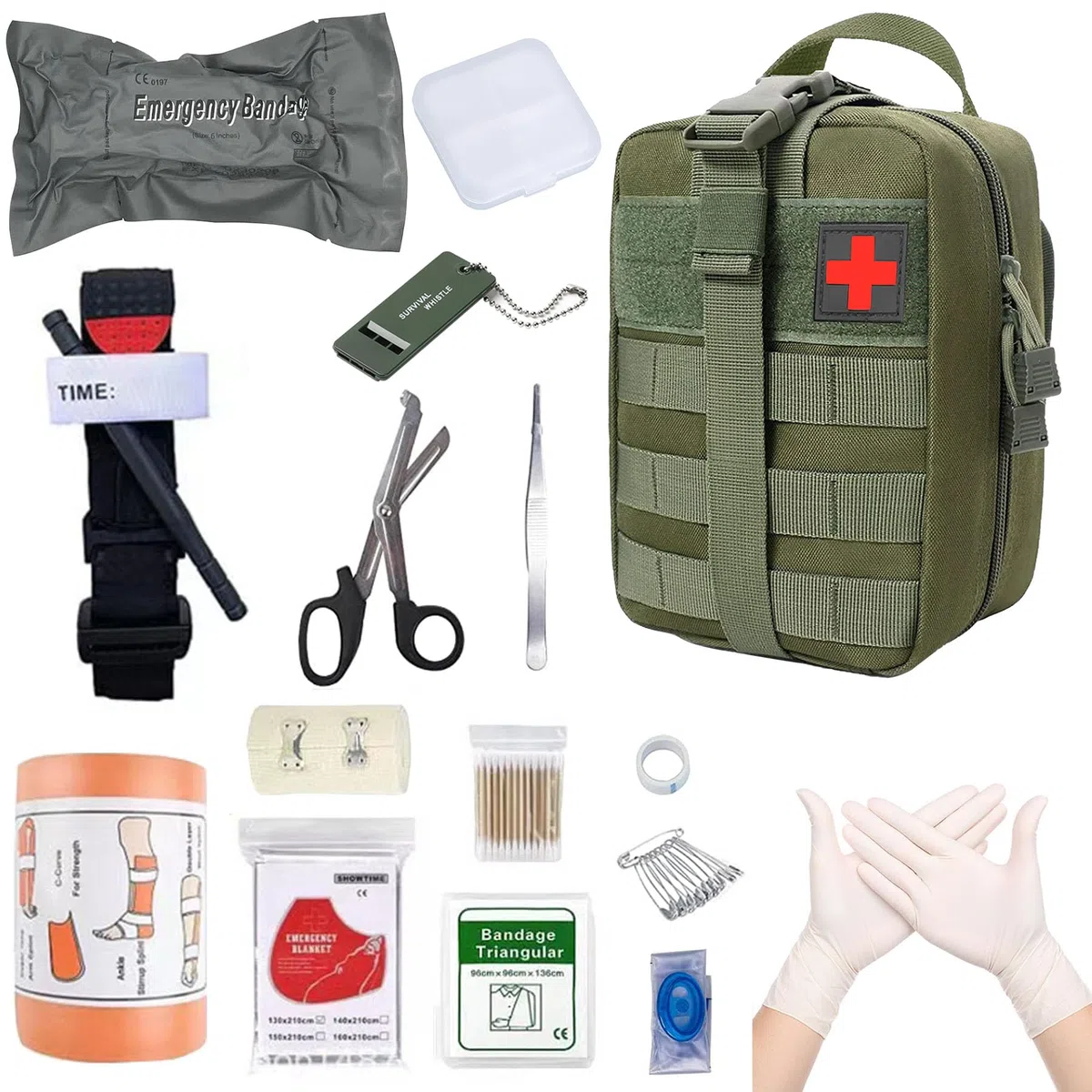 Borsa di Pronto Soccorso,Kit di Primo Soccorso per Esterni,Tattico Molle Marsupio,Attività all'aperto,All'aperto di Emergenza,Tasca Molle Tattica Pacchetto Medico all'aperto Per Campeggio