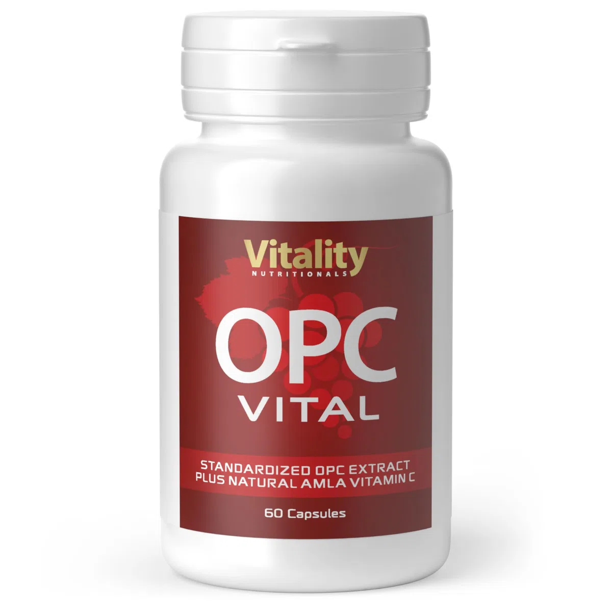 Estratto di Semi d'Uva, OPC, Estratto di Amla e Vitamina C. Integratore di Uva Francese Pregiata. Anti-invecchiamento, Antiossidanti. Senza Additivi. Vitality Nutritionals by VitaminExpress