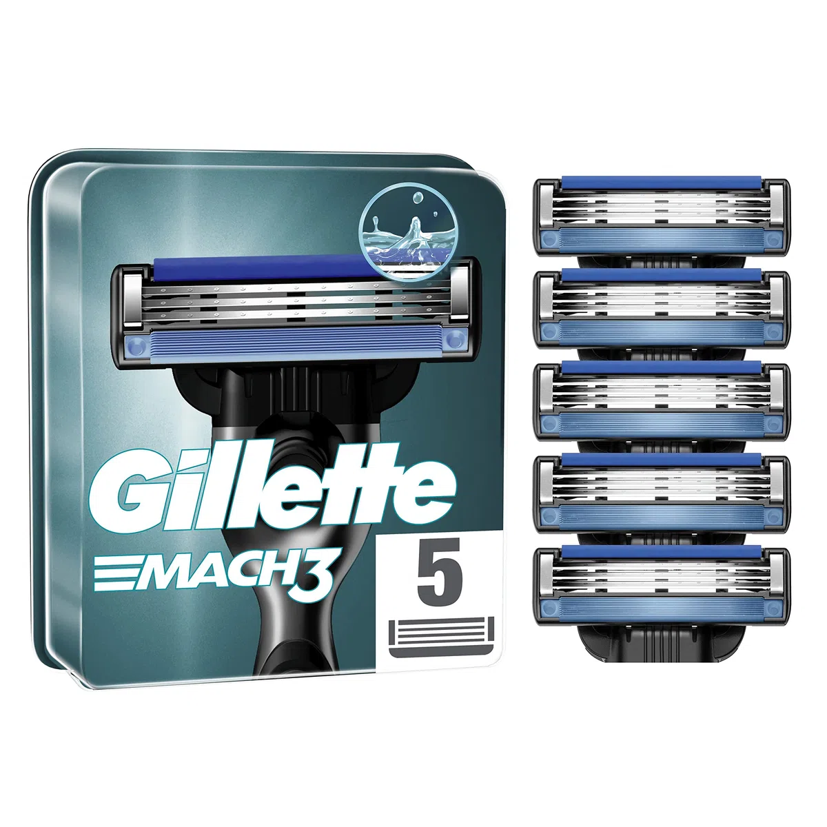 Gillette Mach3 Lamette di Ricambio per Rasoio da Uomo, Rasoi a 3 Lame