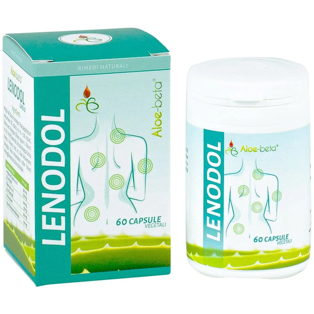 ALOEBETA Lenodol Artiglio del Diavolo Forte Capsule Vegetali - Allevia Dolori Muscolo Scheletrici di Ossa e Articolazioni - Integratore Alimentare BIO con Aloe Arborescens - Confezione da 60 Capsule