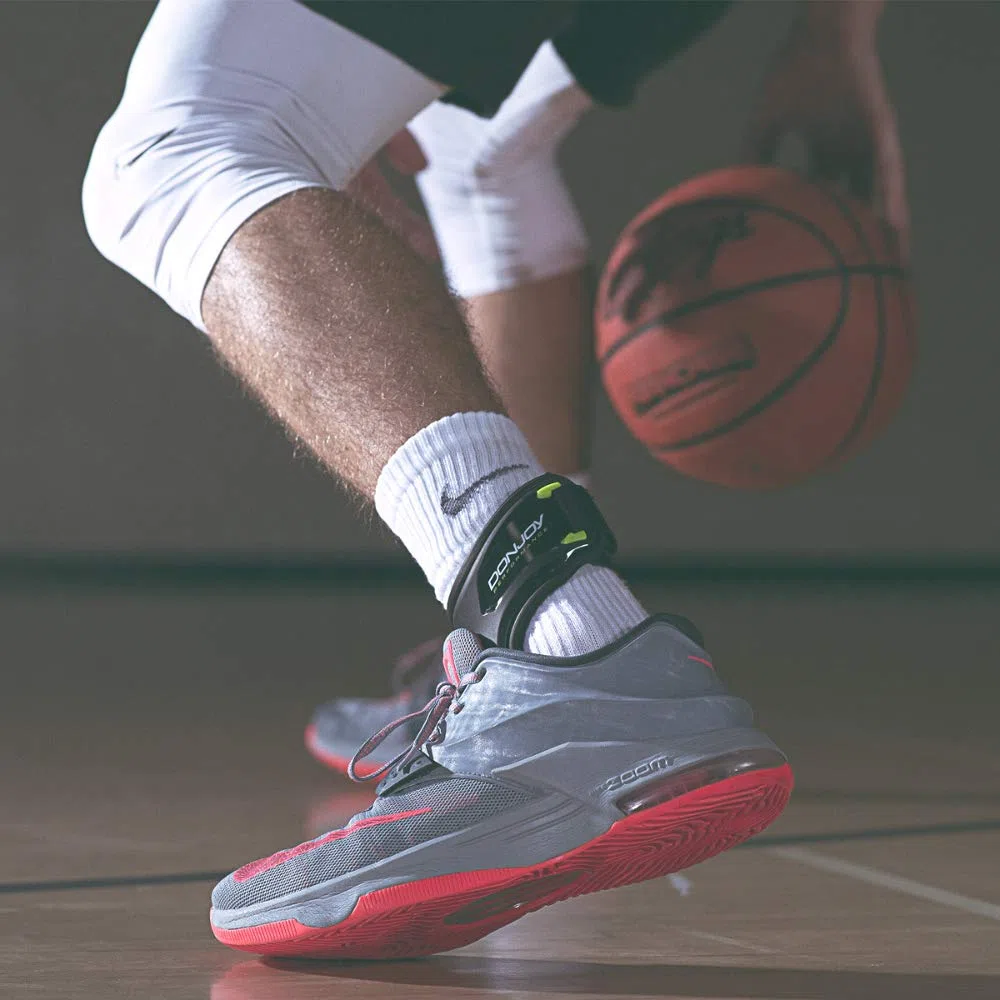 DonJoy Performance POD - Tutore per caviglia, miglior supporto per stabilità, distorsione alla caviglia, rotolo, tensioni per calcio, calcio, basket, lacrosse, pallavolo - medio - sinistra - nero