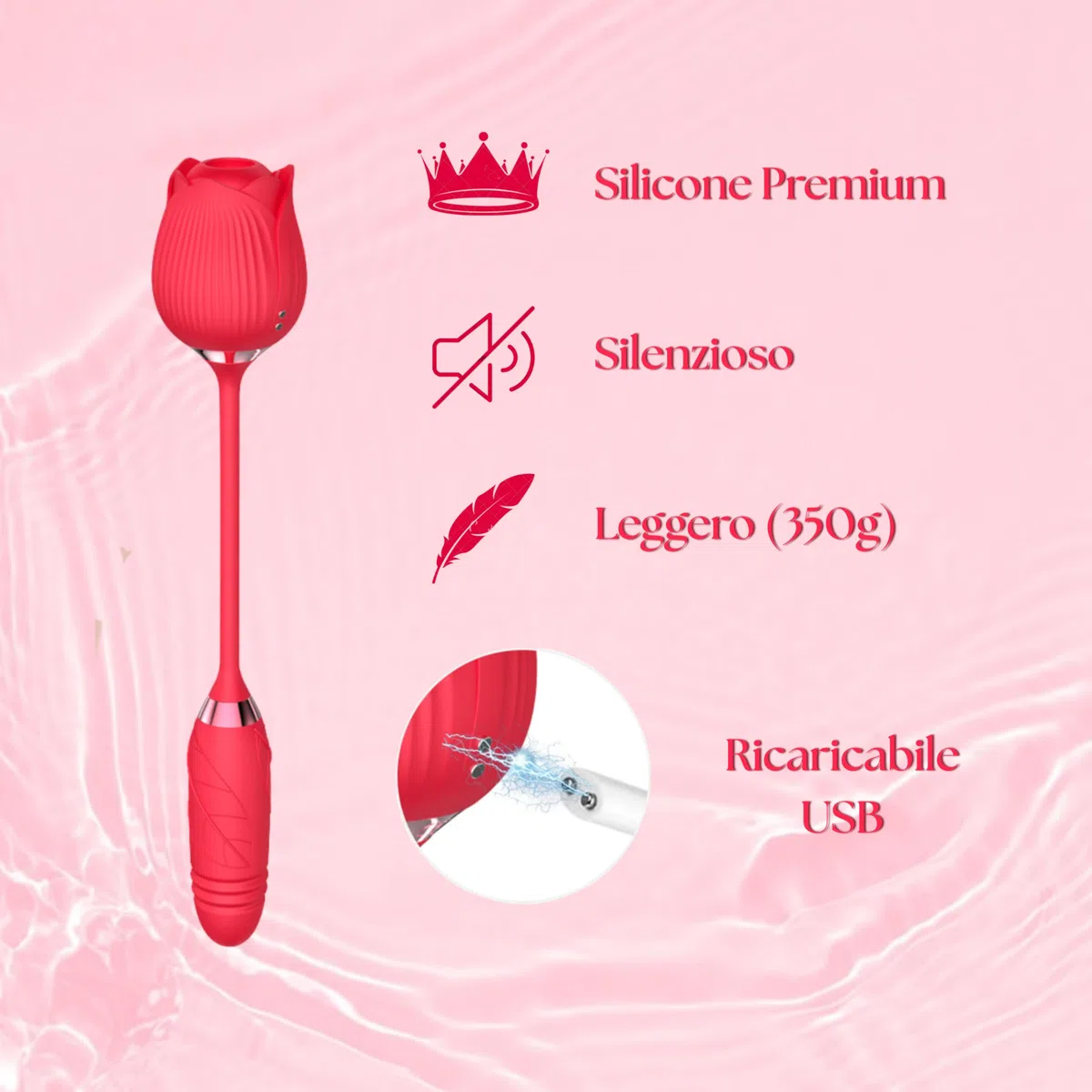 Vibratoreper Donna Professionale Succhia Clitoride per Donna Stimolatore Clitoride Femminile Sextoysys Coppia Giochi per Adulti Sexy Vibratore Spinta Rose Toy Sex Toys