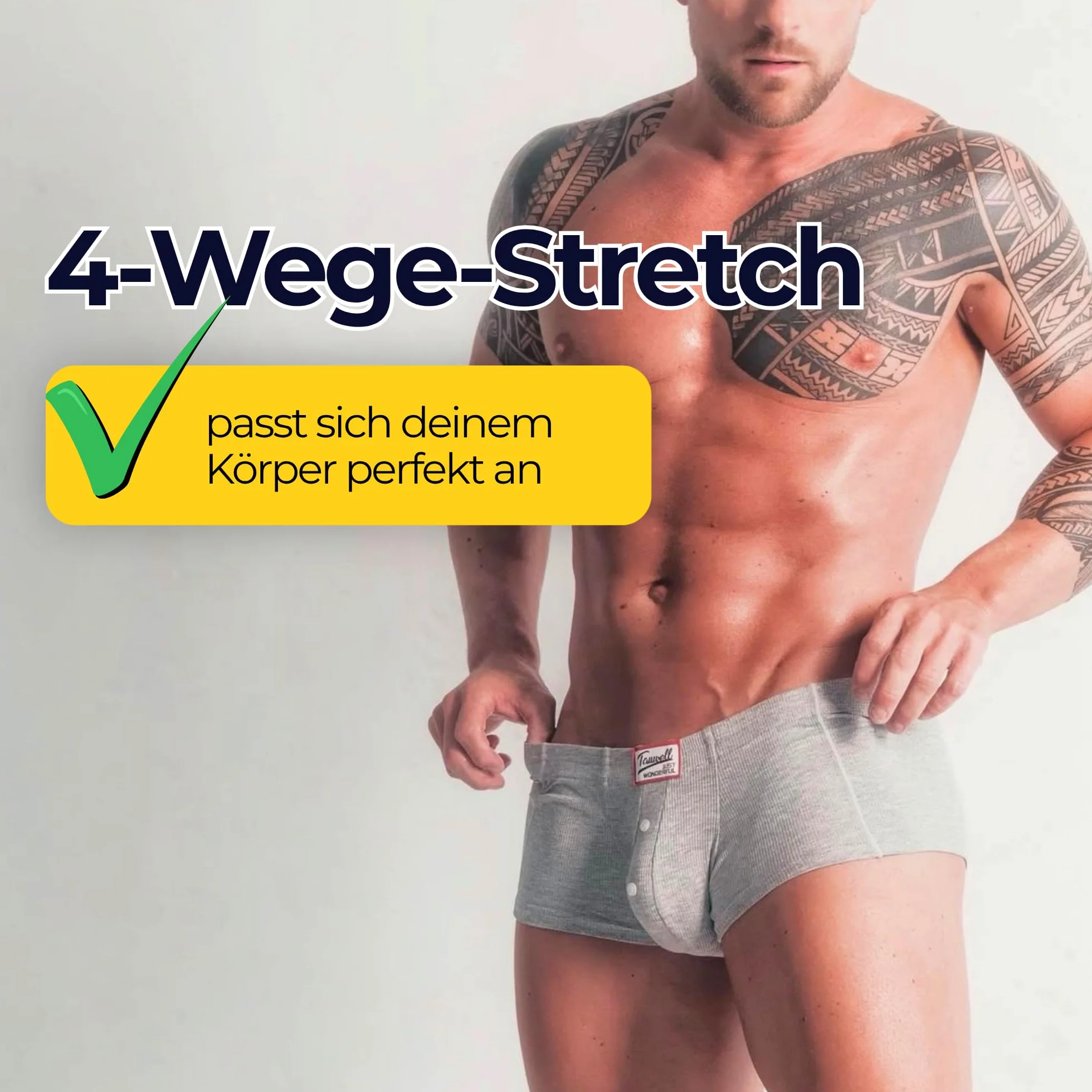 Boxer sexy da uomo, stile retrò, in morbida viscosa – Boxer erotici da uomo