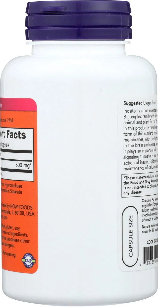 Now 500Mg Inositolo 100 Capsule - 200 g