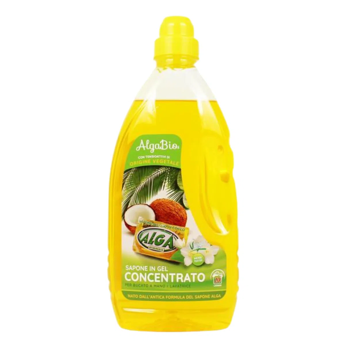 AlgaBio Sapone Gel Concentrato per Bucato a Mano e Lavatrice 1L (Unità)