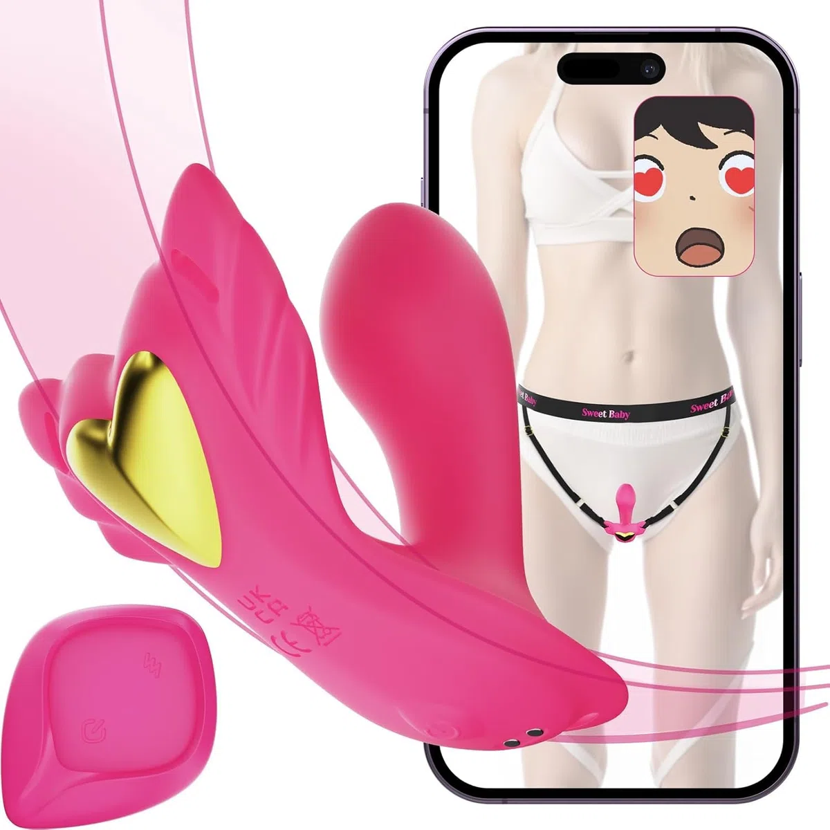 2025 Vibratore Indossabile Elastico Controllo APP & 9 Vibrazioni Vibratoreper Donna Professionale, Sexytoysys Donna Sex Toy Vibratore con Telecomando, Sex Toys Vibratoriper Donne für Sexytoysys Coppia