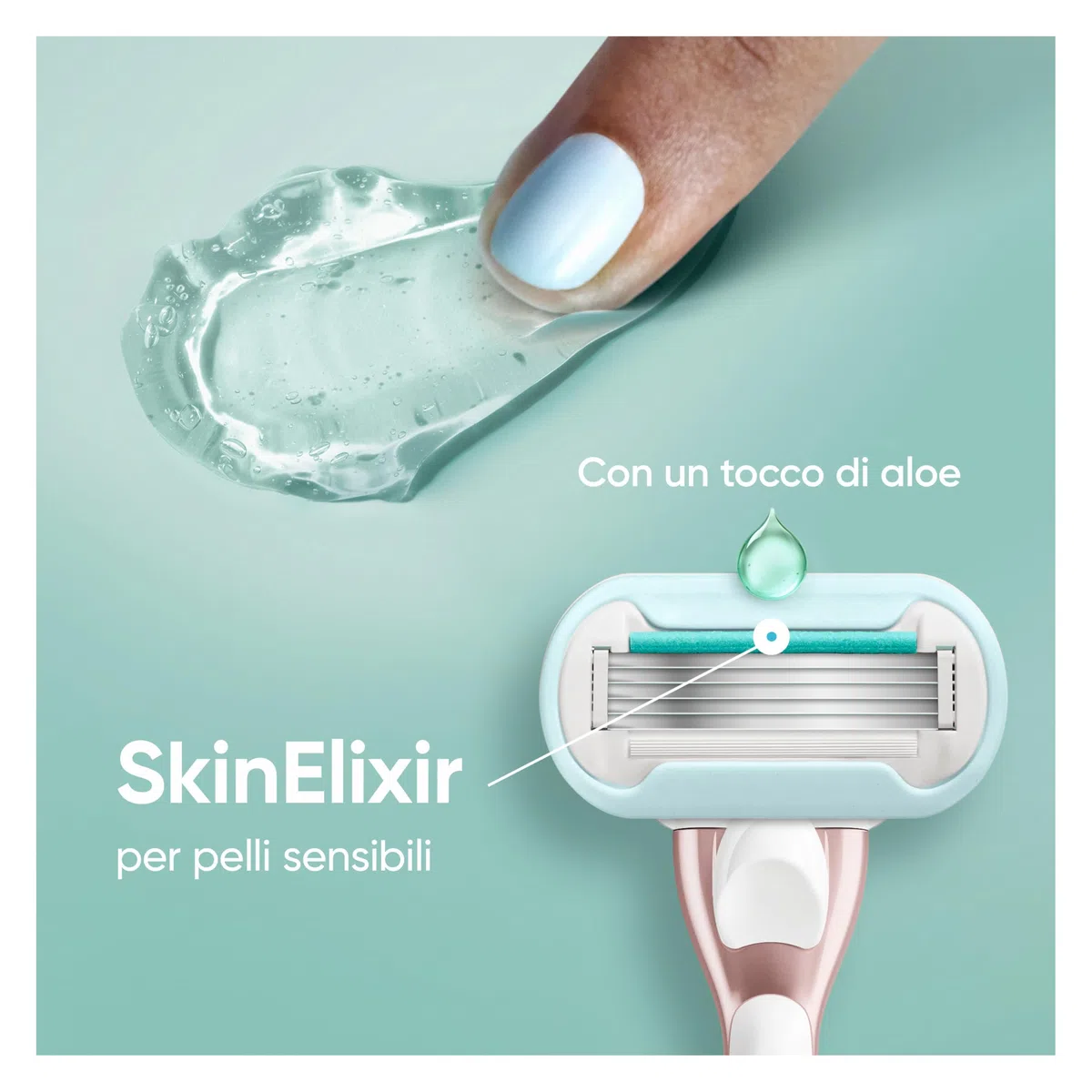 Gillette Venus Pro Smooth Sensitive Rasoio Donna A 5 Lame Per Pelli Sensibili Con 9 Lamette Di Ricambio, Manico In Metallo Riutilizzabile E Gancio Per La Doccia