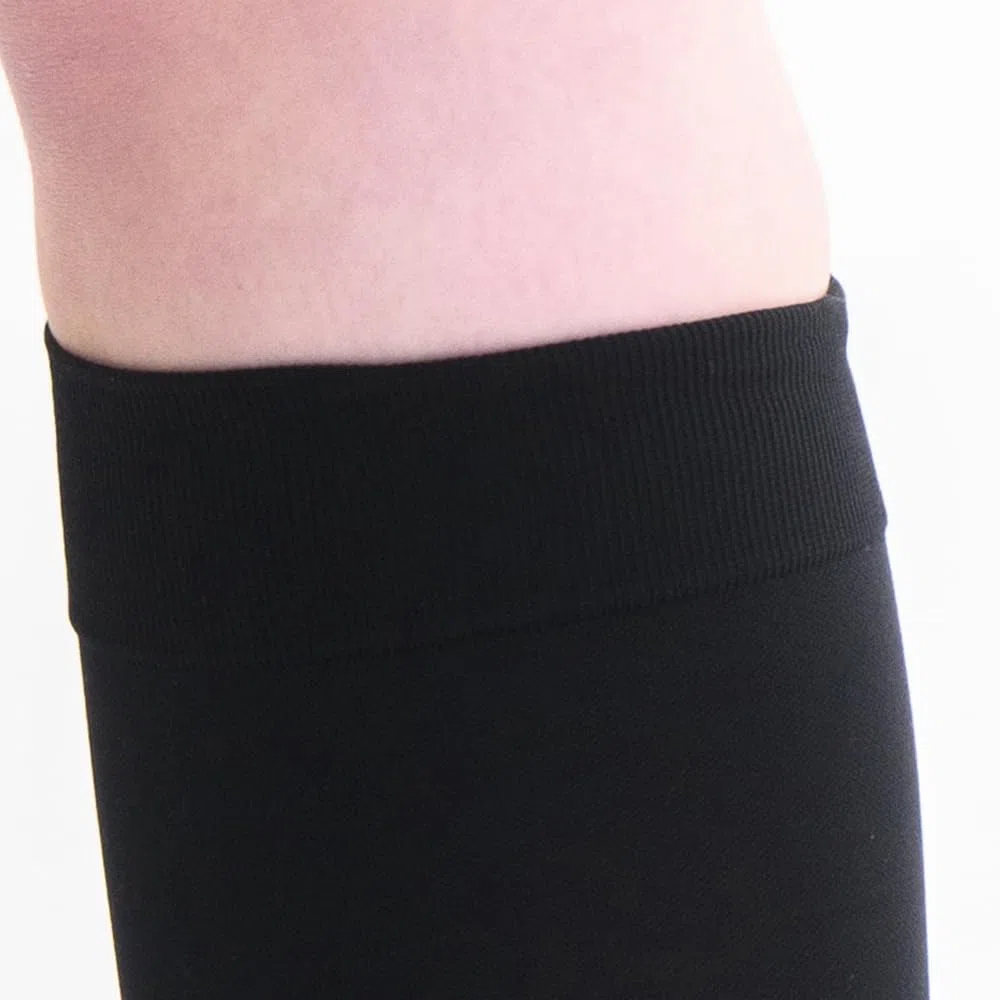 Dott. Piazza Gambaletti Terapeutici a compressione graduata in Microfibra Soft - Classe I - CL1- K1- Punta chiusa (Nero, XXXLARGE REGULAR)