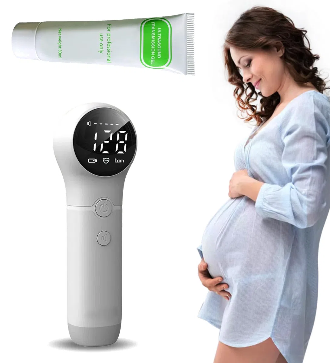 JL-Hearing Gel per ultrasuoni fetale Doppler, Accessori per fetale Doppler, facile da usare a casa, Contiene 30 ml di gel