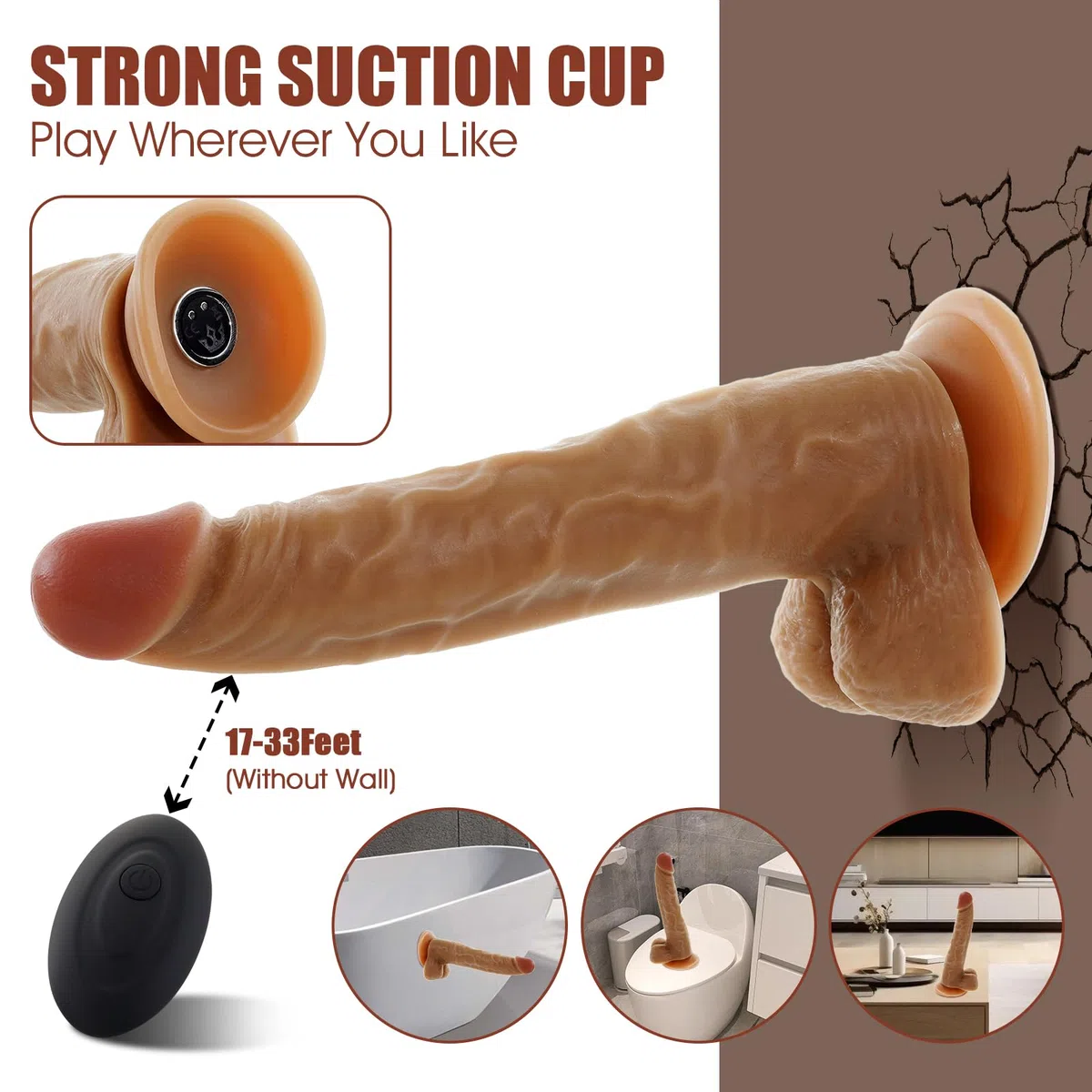 Dildo Realistico Vibratoreper Donna Professionale Clotoride Sexytoysys Donna,Vibratore Anale Sex Toys Uomo Telecomando,Fallo Realistici Vibrante Pene Finto Stimolatore per Punto G Vagina Massaggiatore
