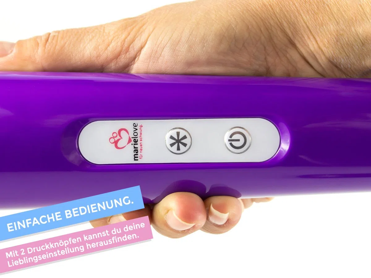 MarieLove - Vibratore Magic Wand 2.0 – funzionamento a batteria | colore + testina a scelta, 20 livelli di vibrazione