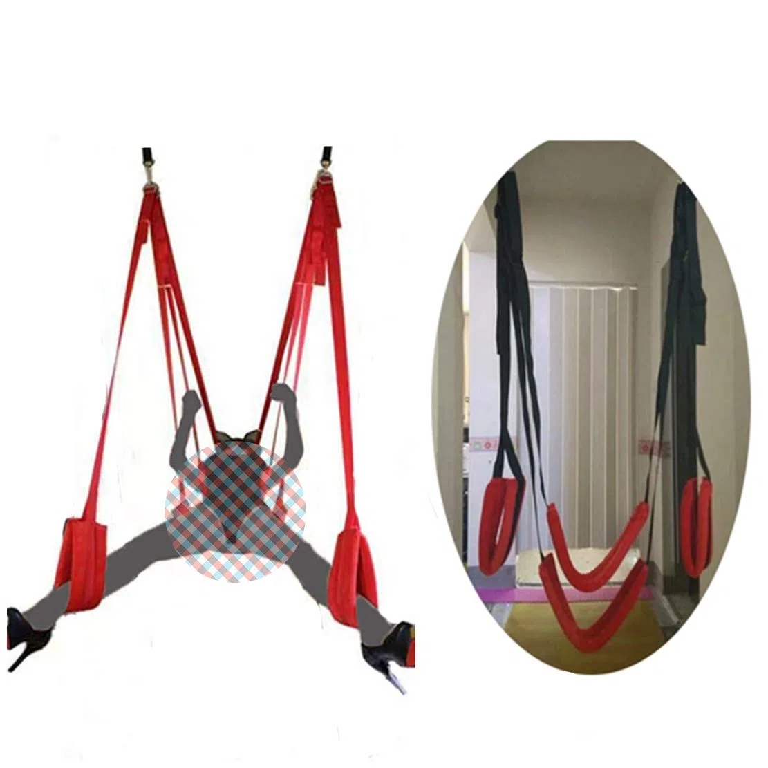 altalena all'aperto Corda Regolabile Manêttê Šêxy àdulti Attrezzature Per Esercizi Altalena Da Giardino Amore Altalena Šêx Toysper per Cóppie Dónna Šêsso Accessori Hang on Door Swing P2E2