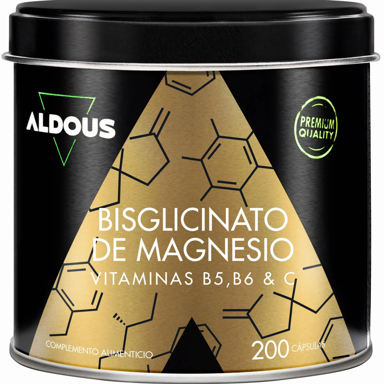 Magnesio Bisglicinato – 200 Capsule – Vitamina C, B6, B5 – Magnesio Altamente Biodisponibile – Vitamine per la Stanchezza e l’Affaticamento – Ossa e Articolazioni, Muscoli – Magnesio Glicinato