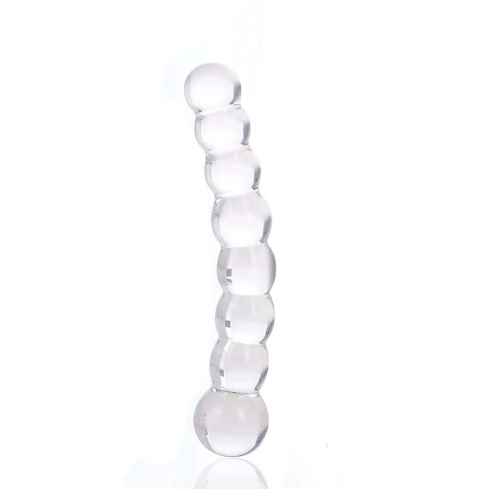 Plug anale Sextoyset per uomo, dildo in vetro, punto G, stimolazione vagina, masturbazione, roluck cristallo perline buttplug trasparente anale giocattolo per donne e uomini