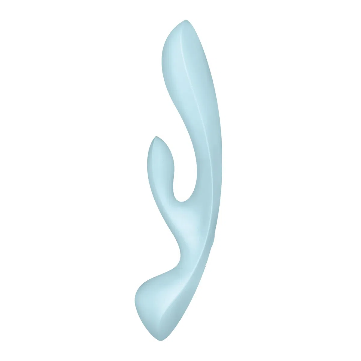 Satisfyer Triple Oh Stimolatore del Punto G e del Clitoride | Vibratore Dildo con 3 Motori | Sex Toys flessibile e impermeabile (IPX7) | 2x12 Programmi di Vibrazione | Sex Toy Blu per Donne