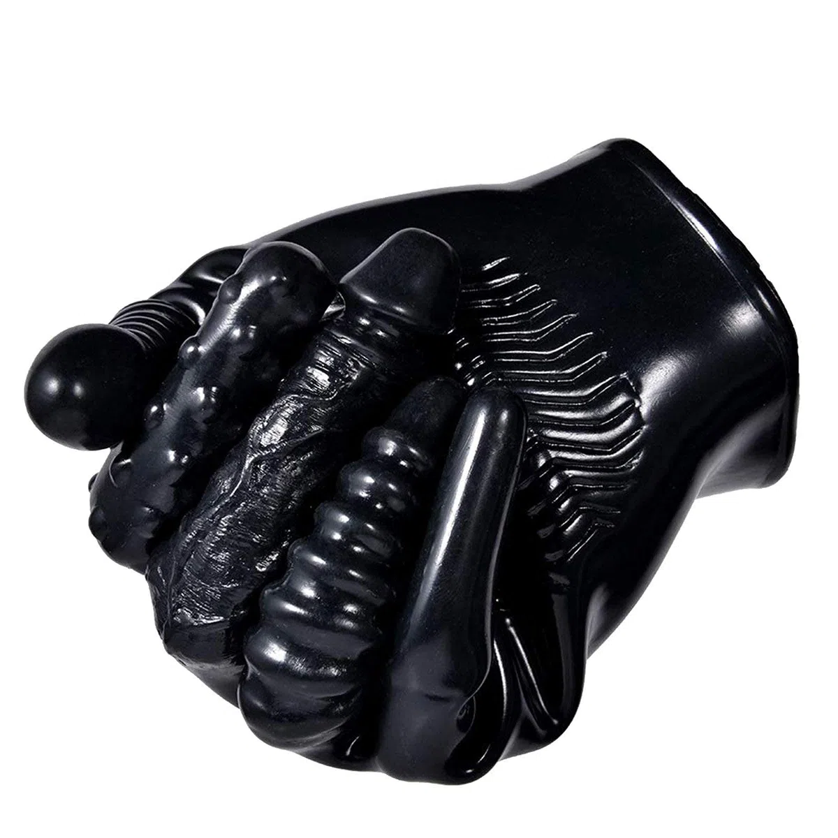 Sex Massage Handschuhe Finger Handschuhe Massagegeräte Vibrationshandschuhe G-Punkt Stimulator 5 Arten Von Gerippten Künstlichen Penis Flirten Masturbation Spielzeug Massage-Handschuh