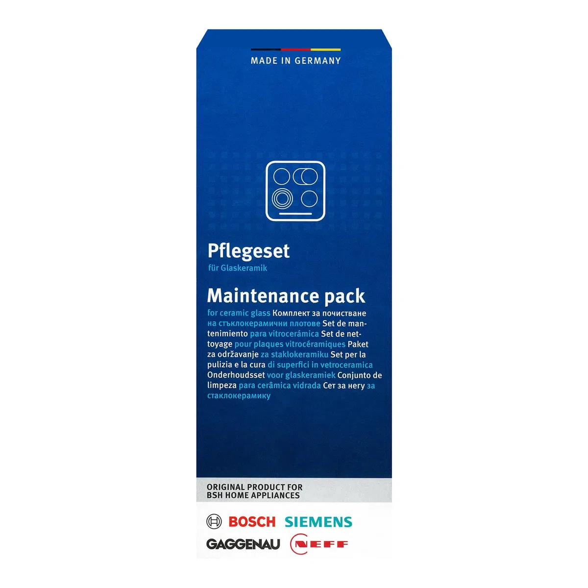 Bosch 311502 Set Pulizia e Cura di Superfici in Vetroceramica e Acciaio
