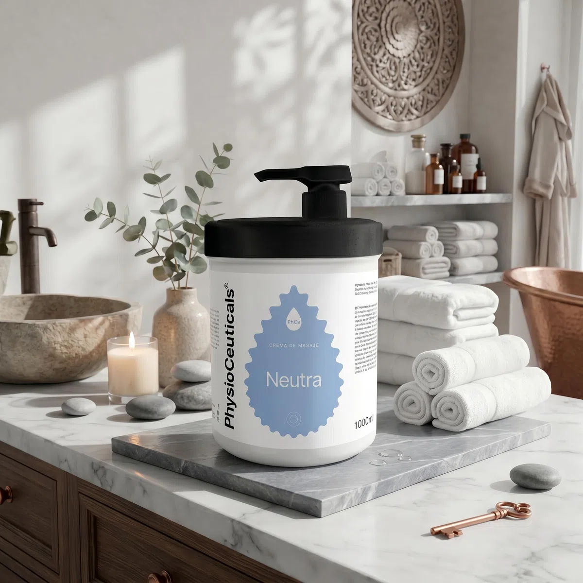 CREMA DA MASSAGGIO NEUTRO 1000 ML. Valvola di dosaggio GRATUITA