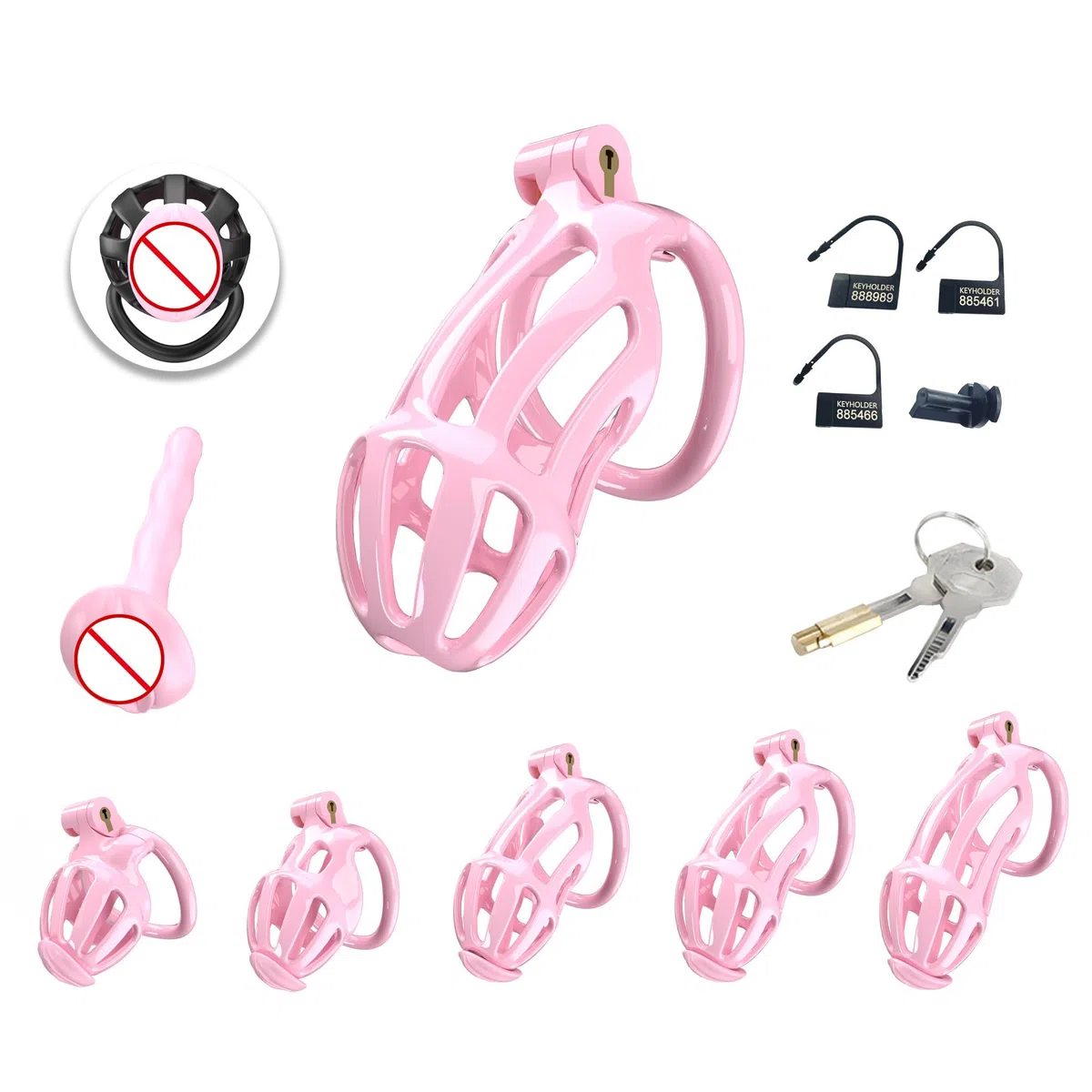 Chastity Cage Pene Jaulas De Pene En Bondage Chastity Cage Uomo Cintura Castità Per Uomo Penis Cage Gabbia Pene Cock Cage Sex Toy Gabbia Castità Per Uomo (B2P)