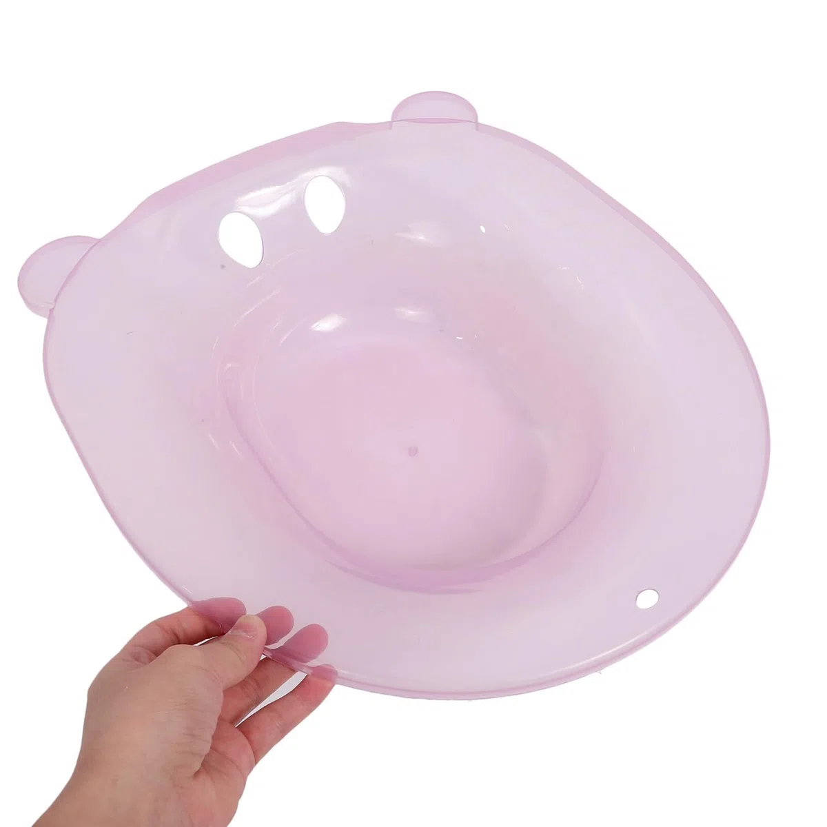 Bacinella per Seduta Personale Donna Post Parto in Pp Resistente e Sicura, Colore Rosa, per Postpartum e Utilizzo su Wc Domestico