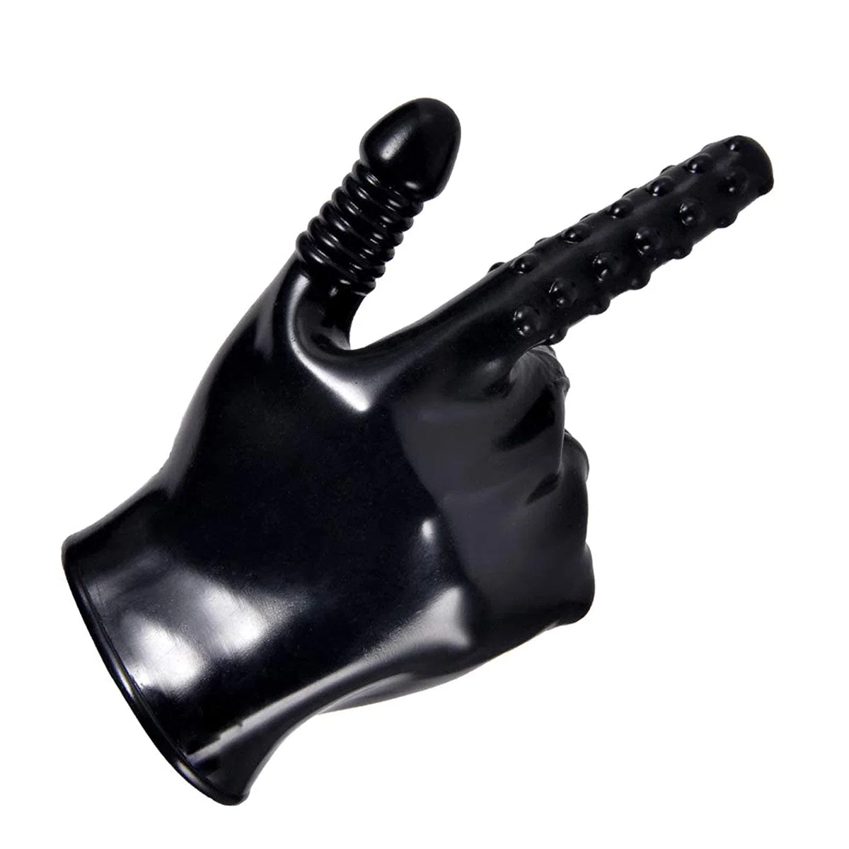 Sex Massage Handschuhe Finger Handschuhe Massagegeräte Vibrationshandschuhe G-Punkt Stimulator 5 Arten Von Gerippten Künstlichen Penis Flirten Masturbation Spielzeug Massage-Handschuh