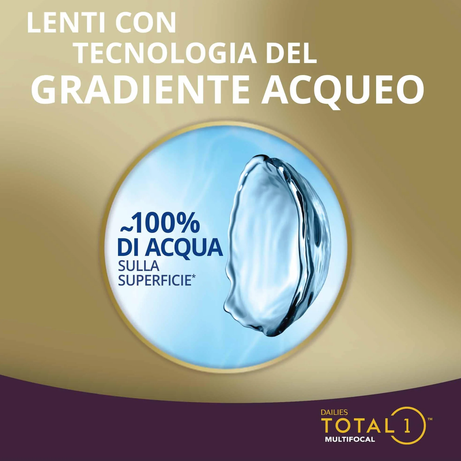 Dailies Total 1 Multifocal lenti a contatto giornaliere | 30 lenti | BC 8.5 mm | DIA 14.1 mm | ADD LOW | +01.50 diottrie